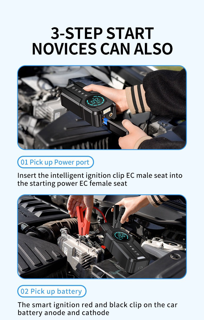 3 in 1 Car Battery Jumper Starter